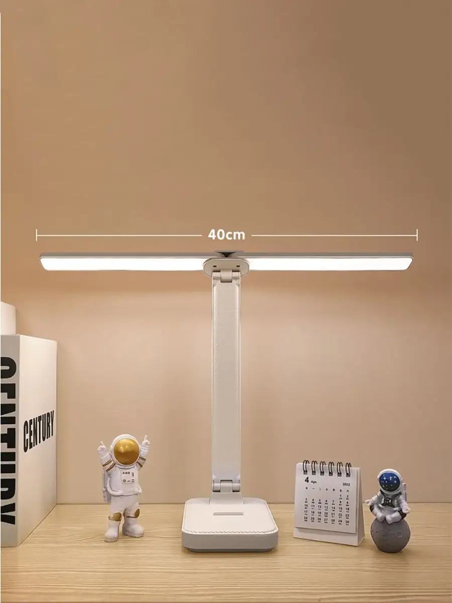 Лампа настольная двойная Светильник Светодиодная — изображение 2