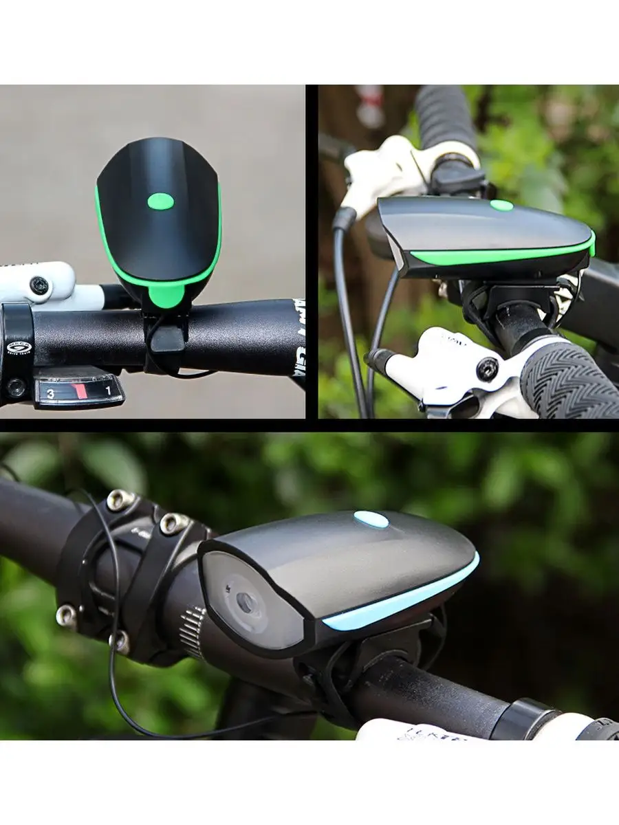 Фонарь велосипедный передний аккумуляторный светодиодный — изображение 3