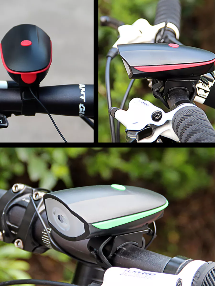Фонарь велосипедный передний аккумуляторный светодиодный — изображение 3