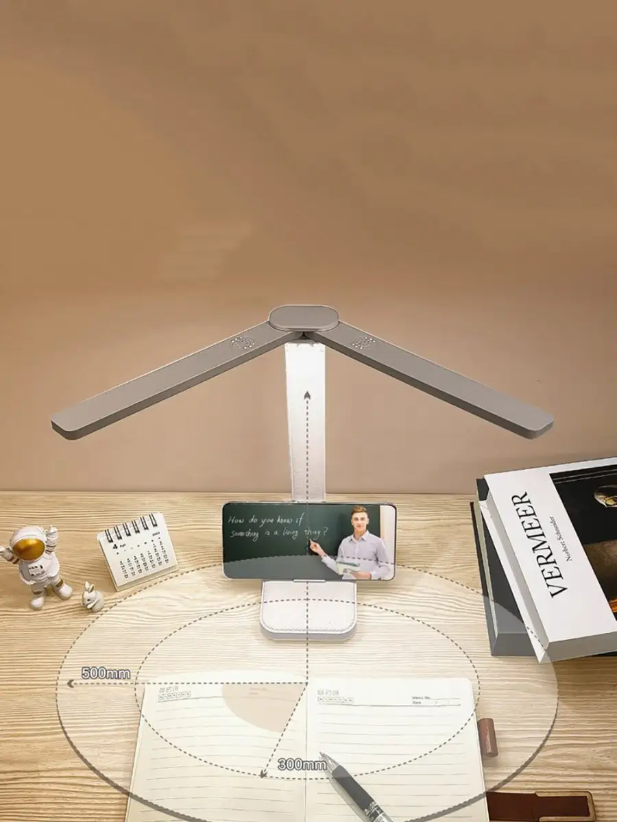 Лампа настольная двойная Светильник Светодиодная — изображение 5